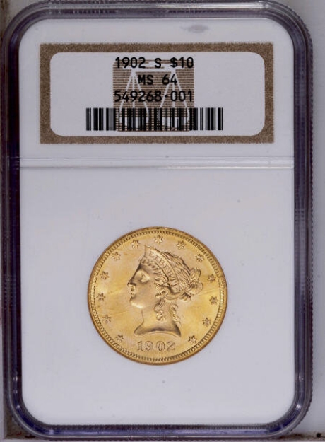 1902S $10 Liberty Eagle MS64